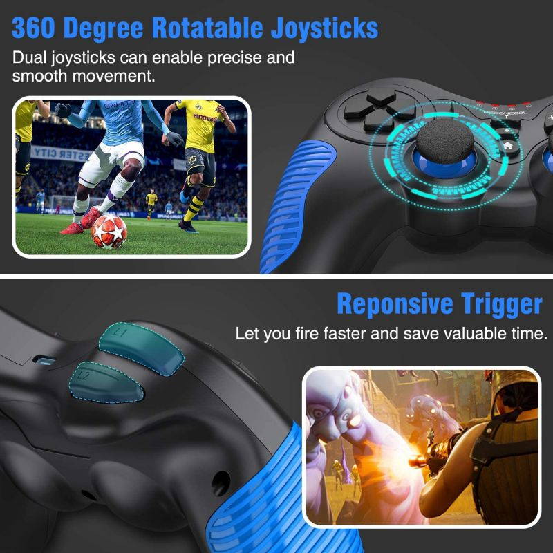 BEBONCOOL Wireless Pro Controller for Switch, Wireless Controller for Switch Pro Controller with Dual Shock, Motion Control Compatible with Switch/Switch Lite