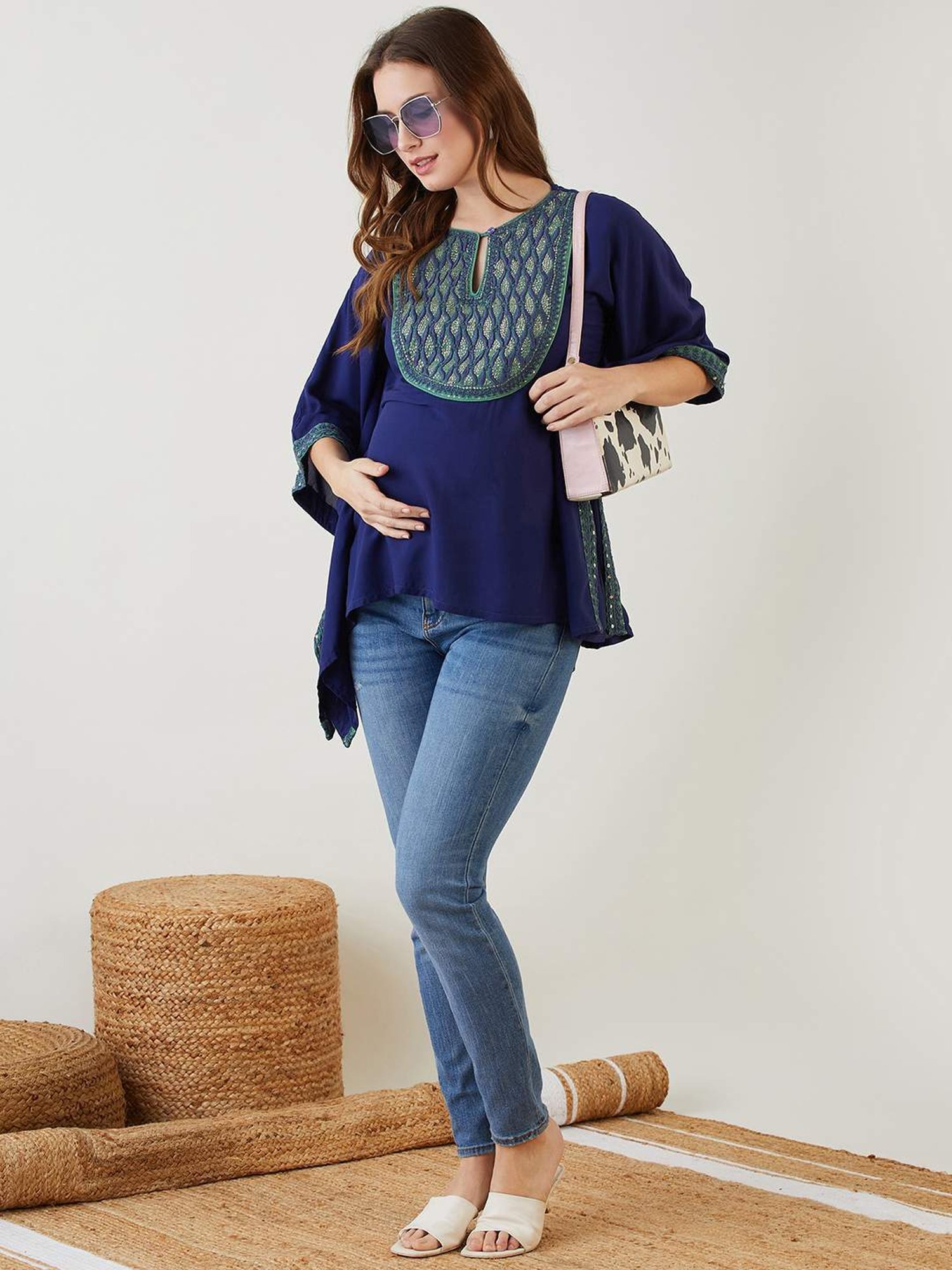 KOI SLEEPWEAR White Maternity Leggings