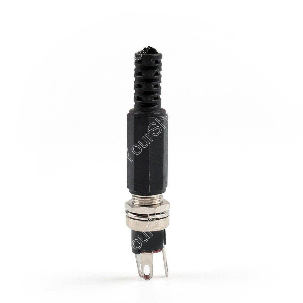 50 Pcs 5.5mm X 2.1mm DC Power ( Female Socket + Male Plug) Panel Mount Connector Ad