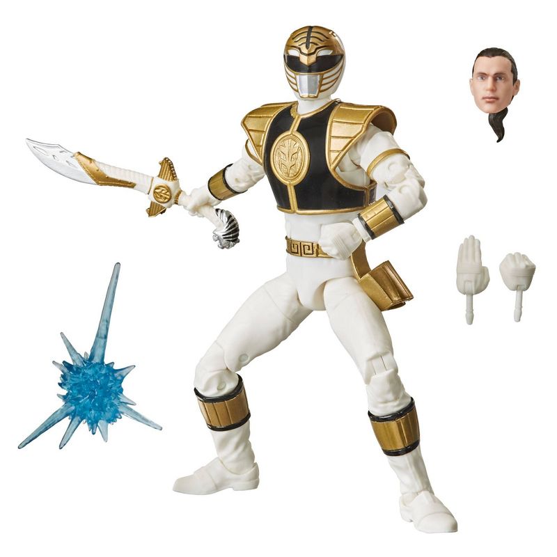 Power Rangers Lightning Collection 6" Mighty Morphin White Ranger Collectible Action Figure