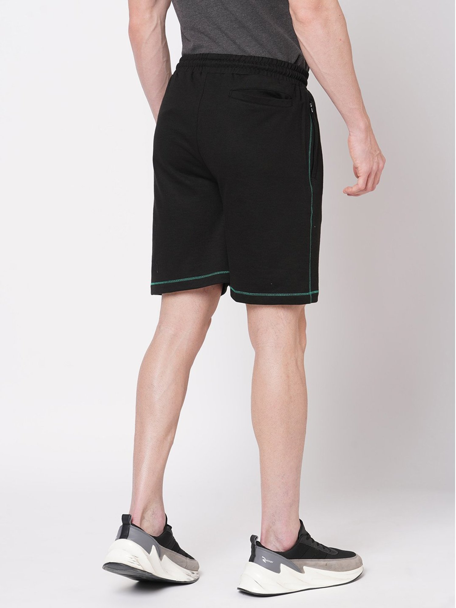 Fitz Black Slim Fit Shorts