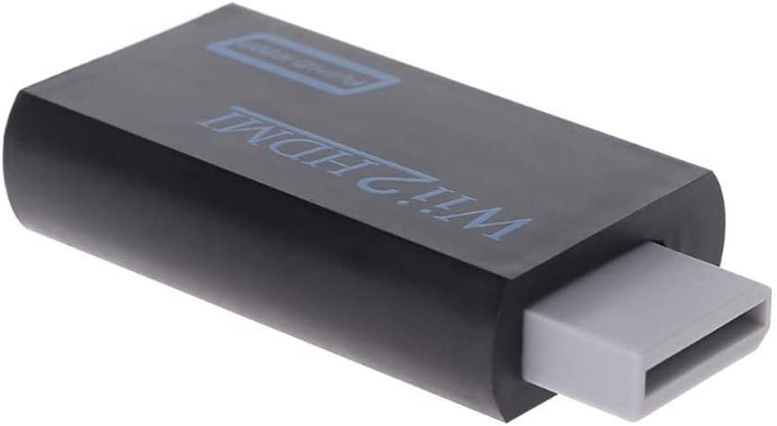 hudiemm0B HDMI Converter, Mini 3.5mm Audio Output for Wii to HDMI 720P 1080P HD Video Converter Adapter