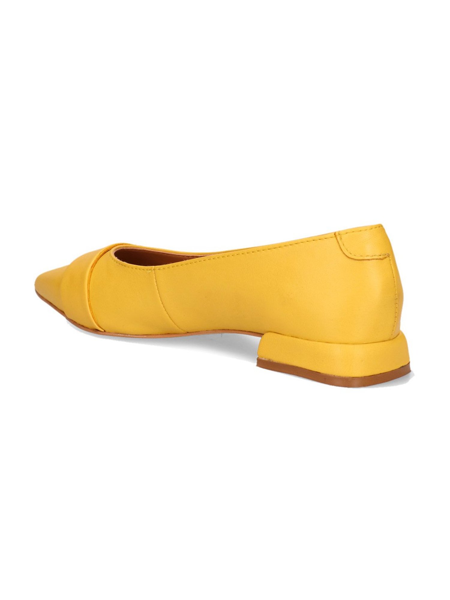 BAGATT Women's Genevi Yellow Flat Ballets