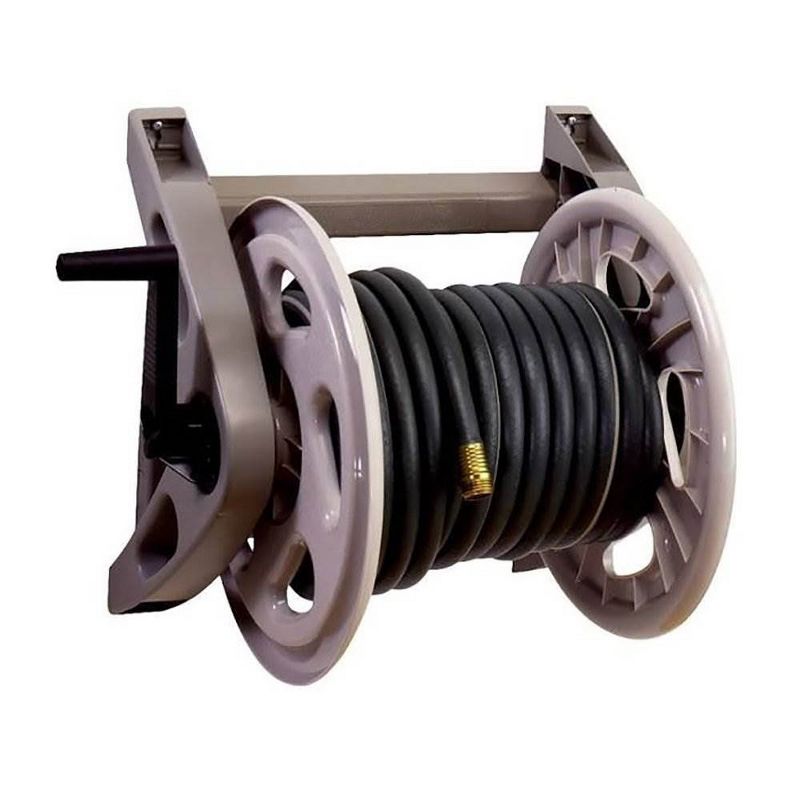Suncast Hose Handler 200 Foot Capacity Wall Mounted Resin Garden Hose Reel