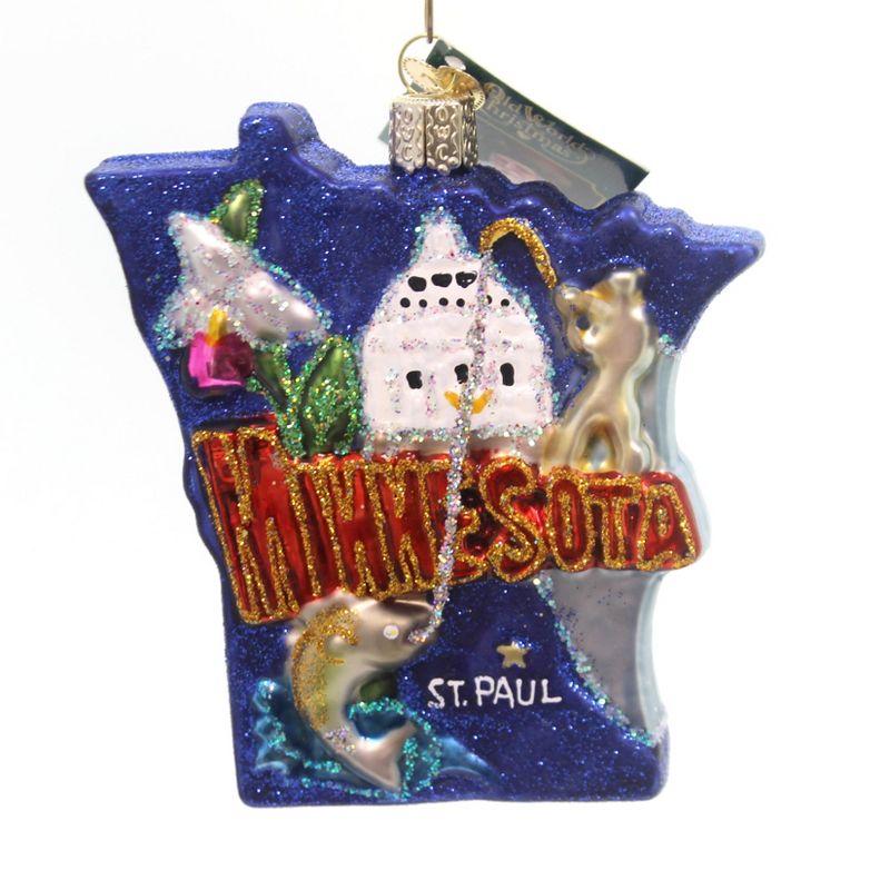 Old World Christmas State Of Minnesota Ornament St Paul Travel Vacation Usa  -  Tree Ornaments