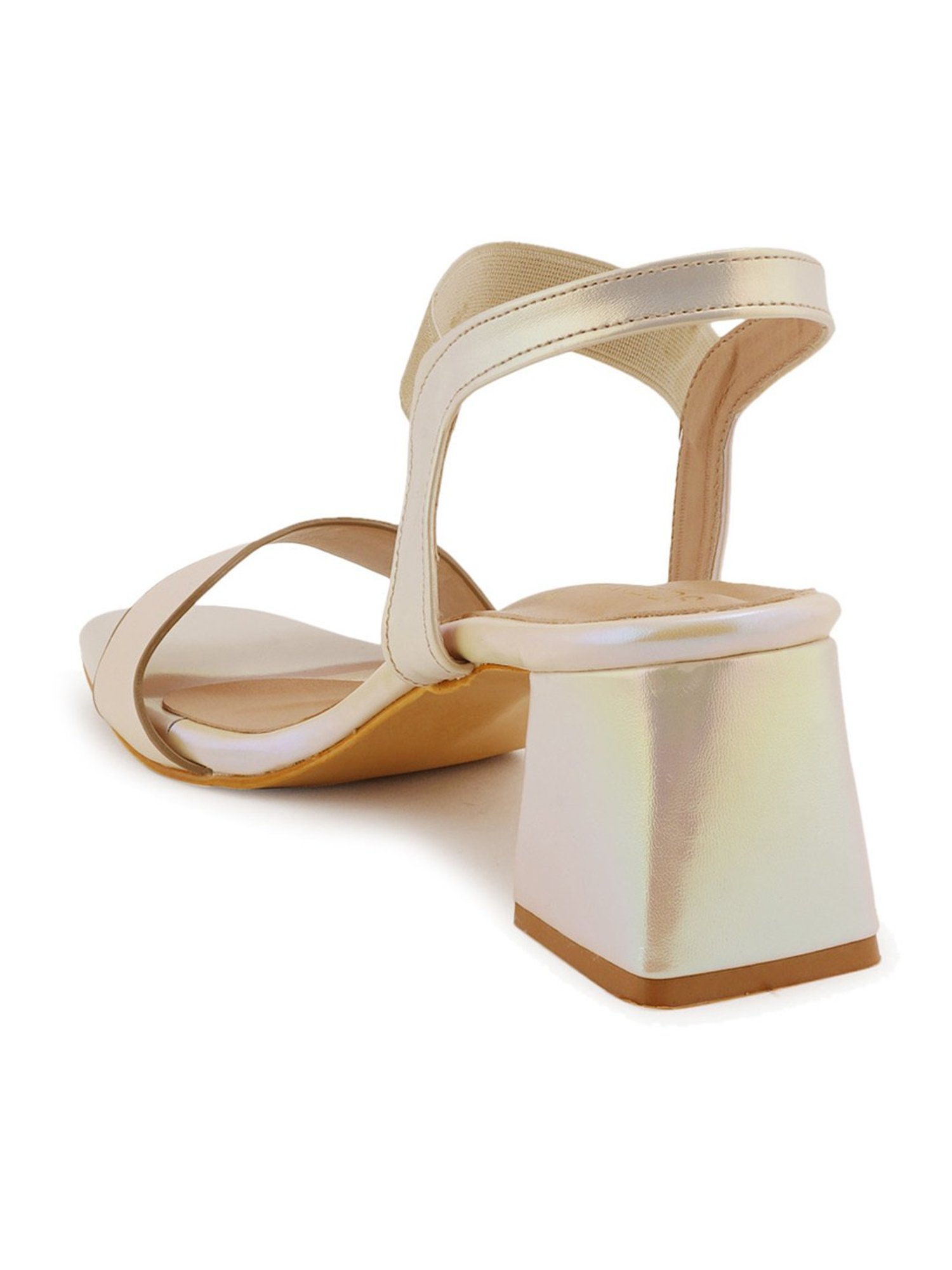 Scentra Women's Mustard Ankle Strap Sandals