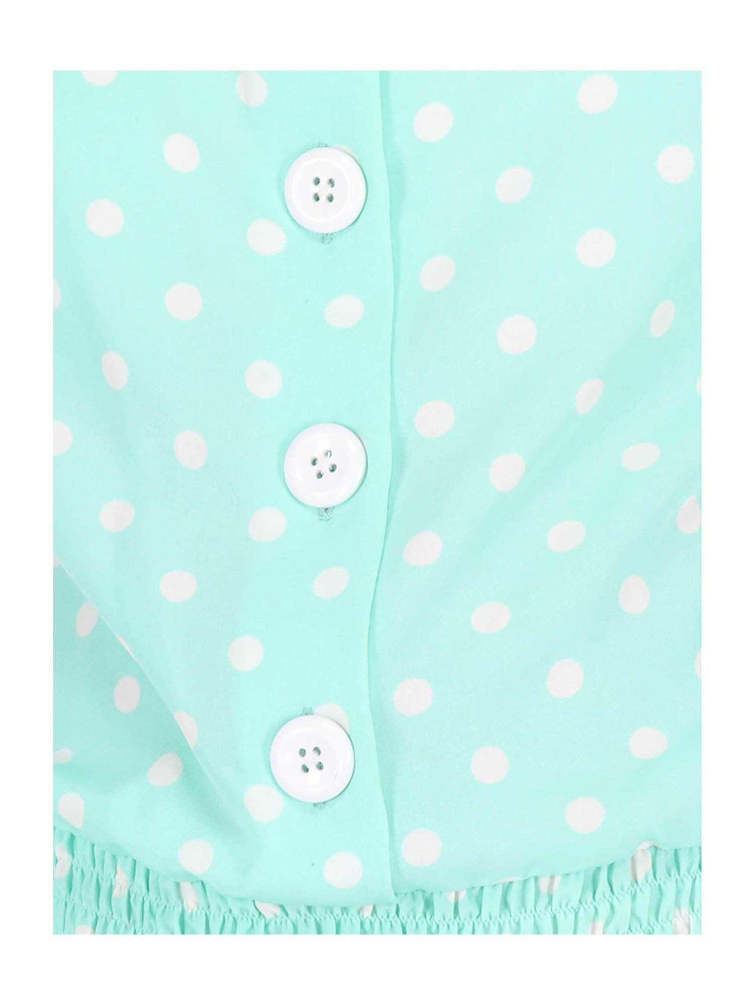 Cutecumber Kids Green Printed  Top