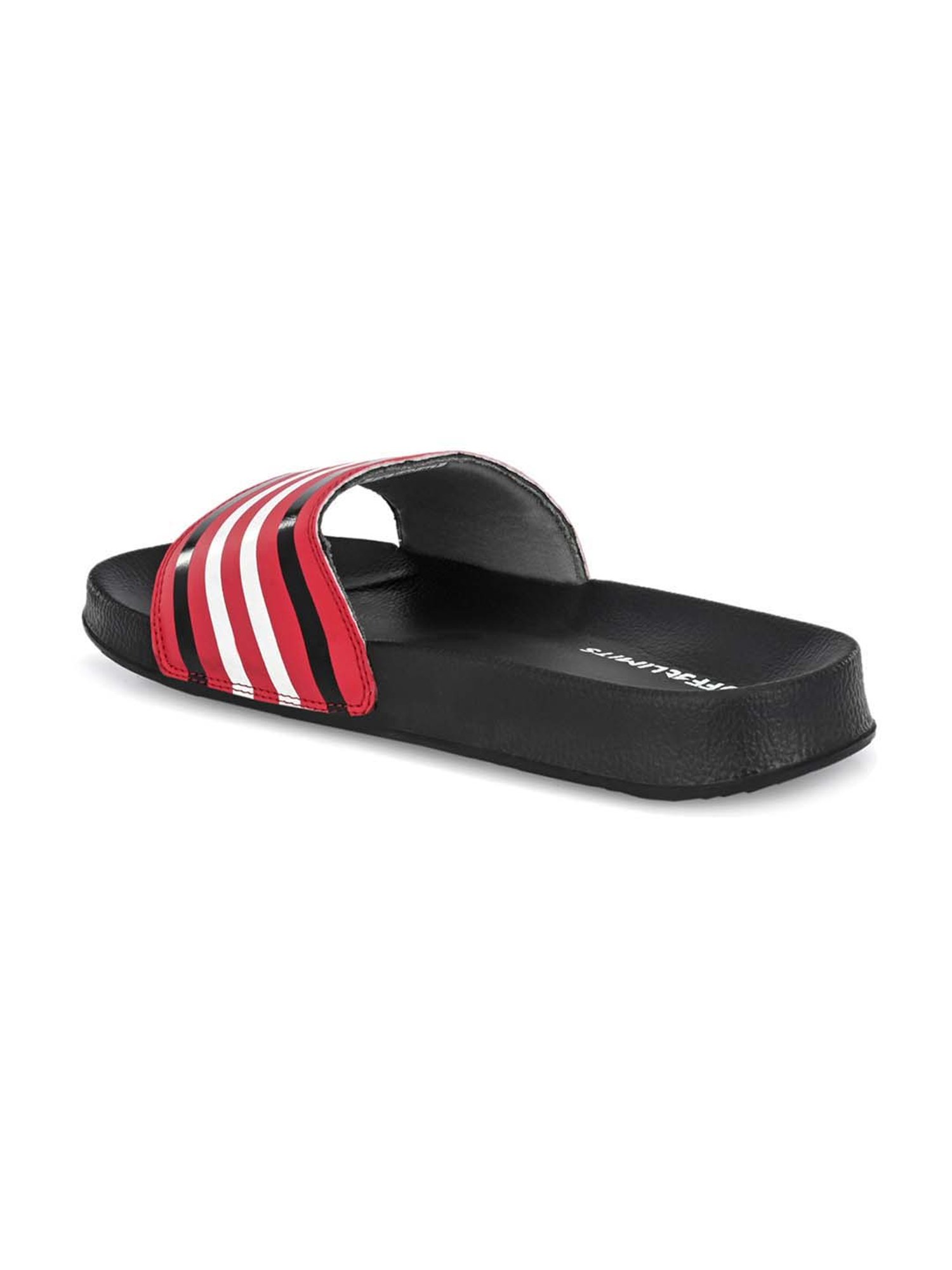 OFF LIMITS Men's Red & White Slides