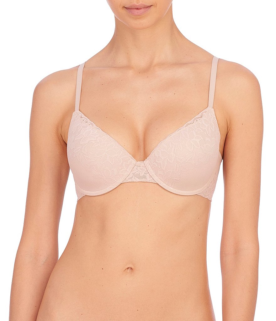 Natori Sheer Glamour Full-Busted U-Back Contour Underwire Bra