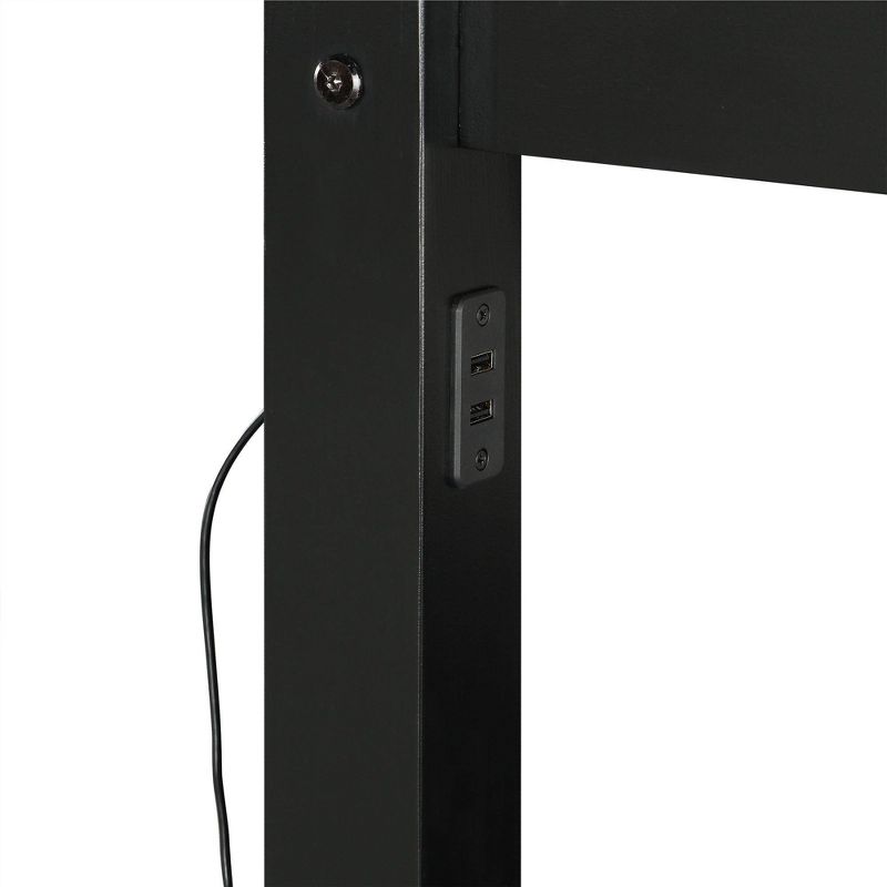 Dolan Full over Full Bunk Bed with USB Port Black - Dorel Living