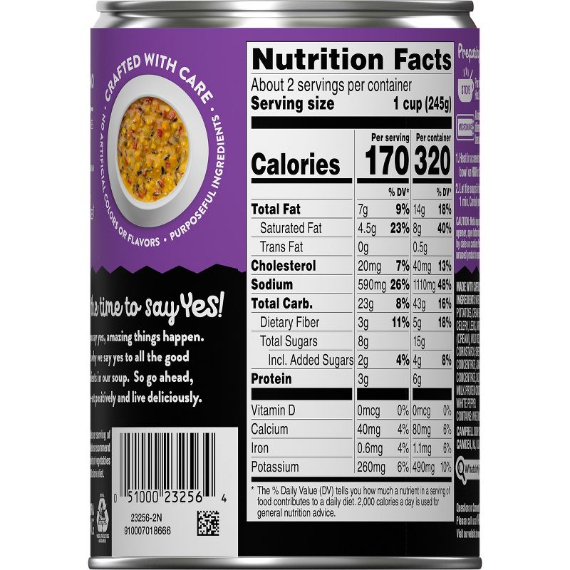 Campbell's Well Yes! Sweet Potato Corn Chowder 16.3oz