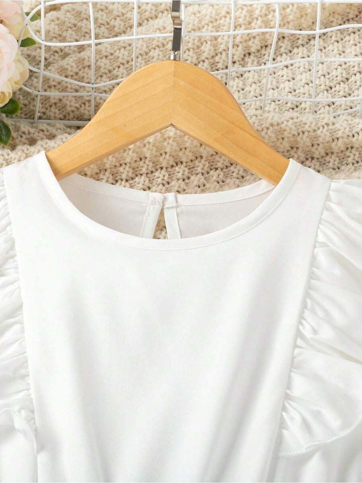 Bolly Lounge Girls Off White Floral Dress