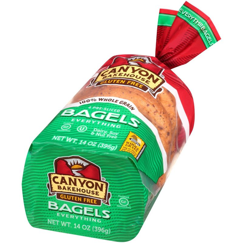 Canyon Bakehouse Gluten Free Everything Bagels - 14oz/4ct