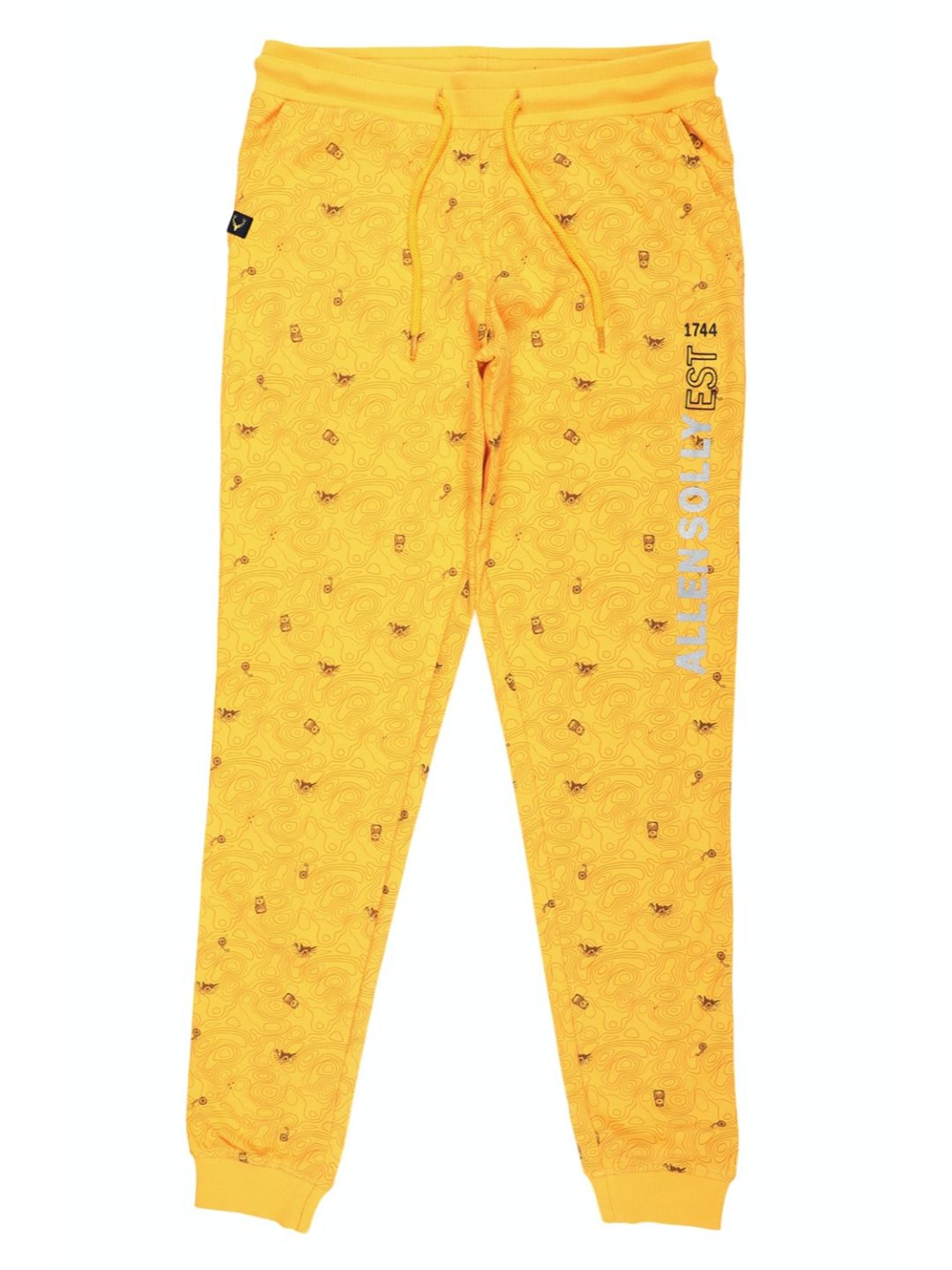 Allen Solly Junior Yellow Printed Joggers