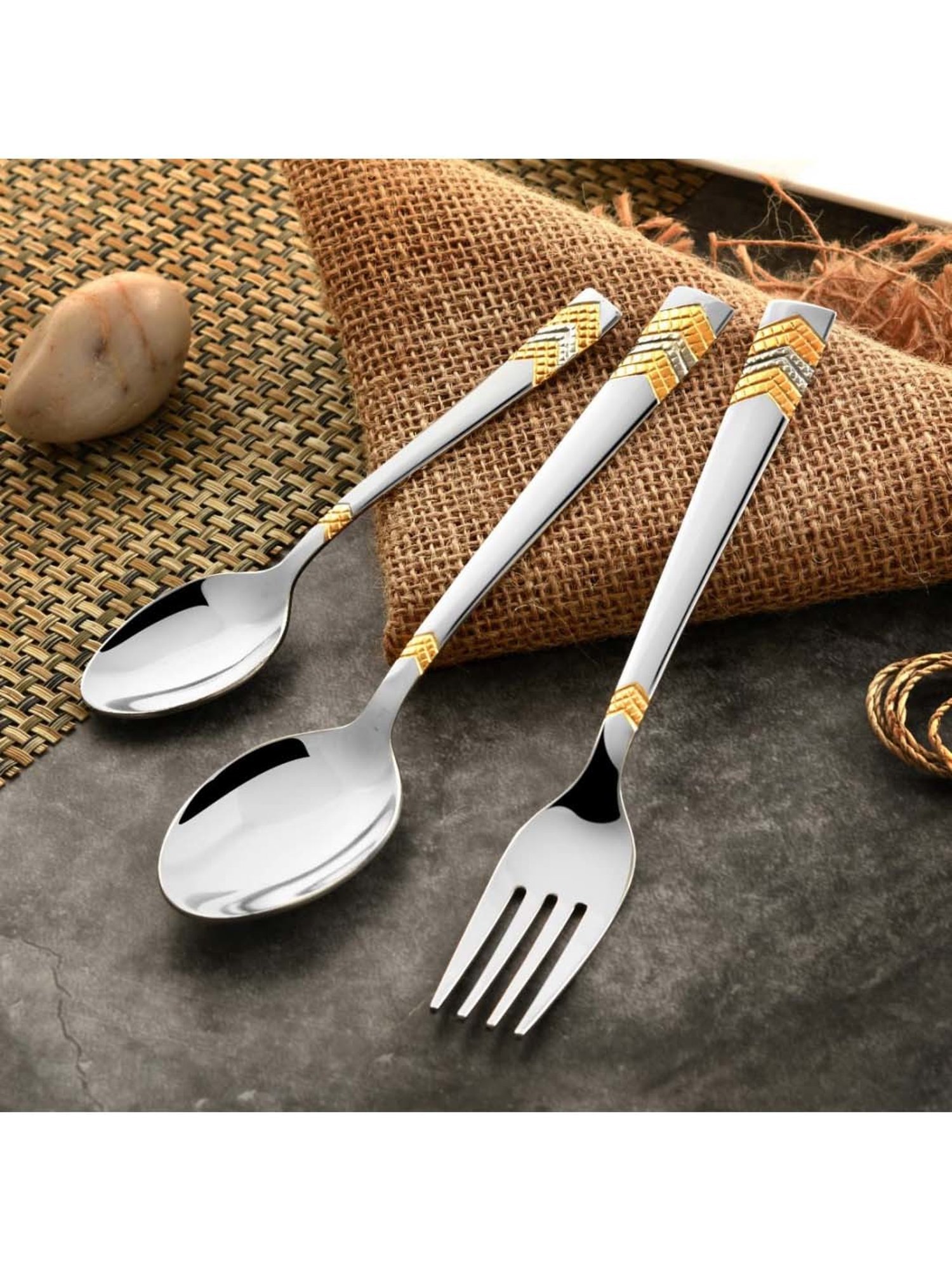 BlackCarrot Stainless Steel Fork Set of 3