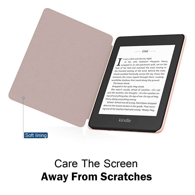 Case Fits Kindle Paperwhite 10th Generation 2018 Releases Thinnest Lightest Smart Shell Cover with Auto WakeSleep for  Kindle Paperwhite 2018 EReader Rose Gold