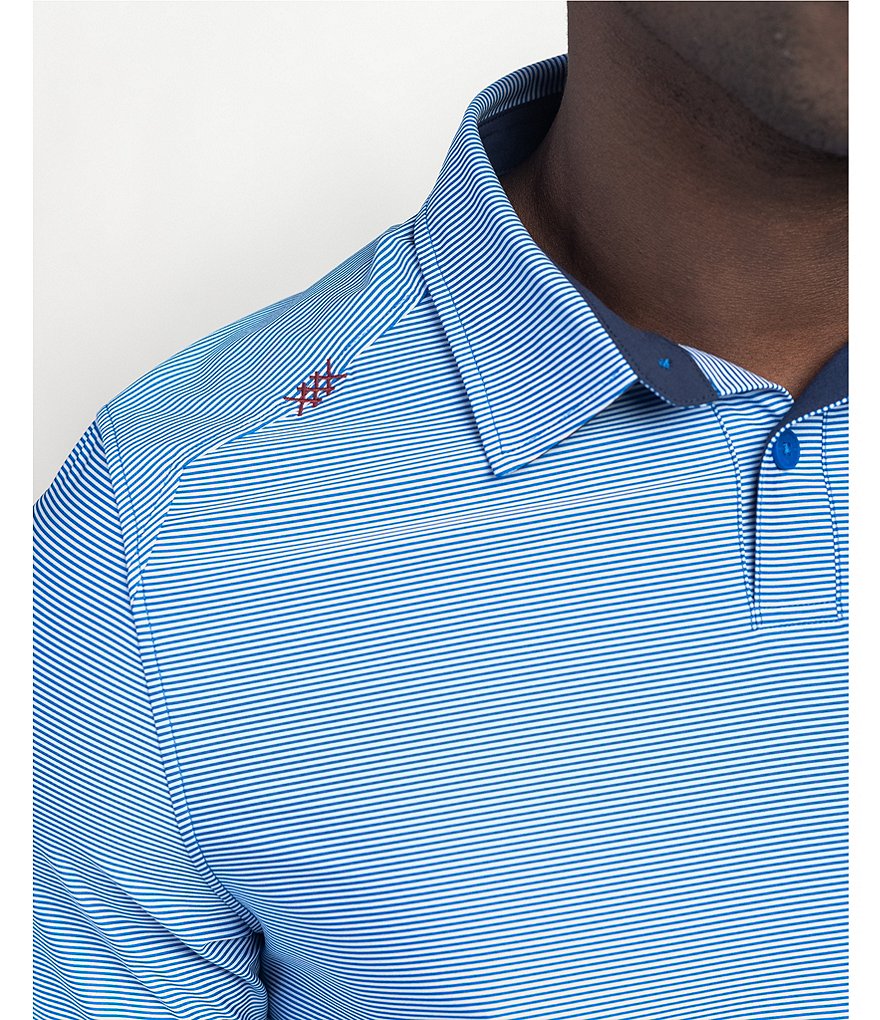 Rhone Commuter York Stripe Short-Sleeve Polo Shirt