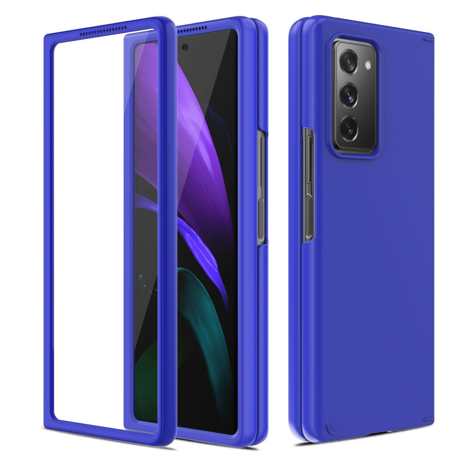 For  Galaxy Z Fold 2 5G Full Body Phone Case +Built-In Screen Protector