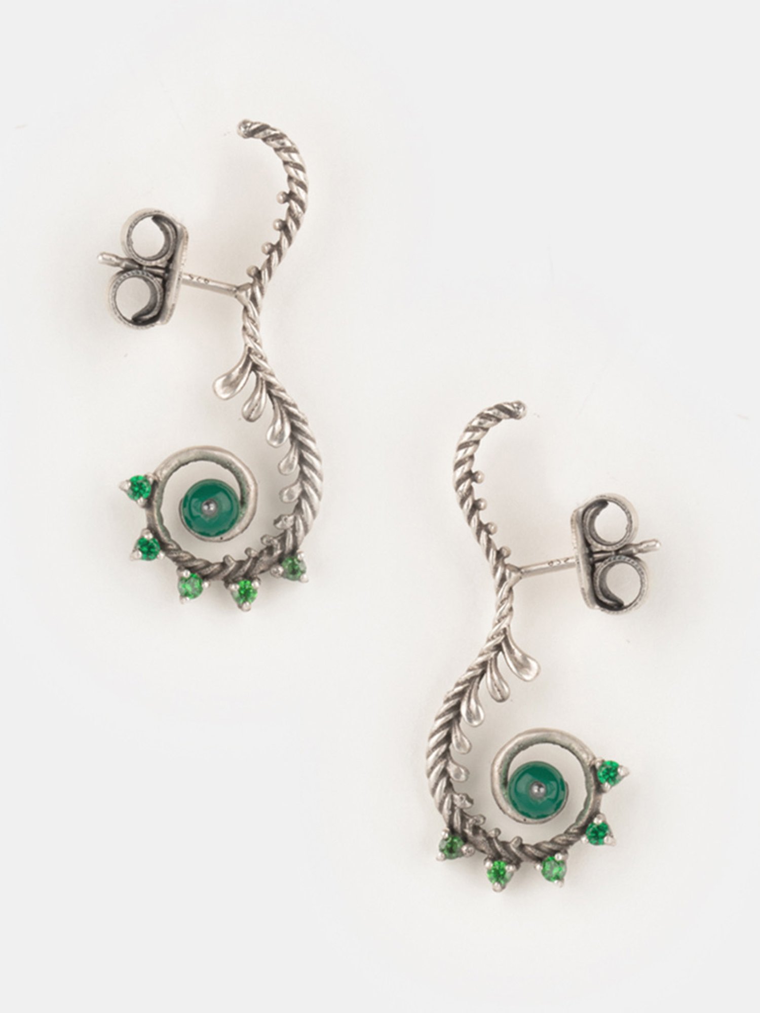 Shaya 92.5 Sterling Silver Unwrap Oxidized Drop for Women