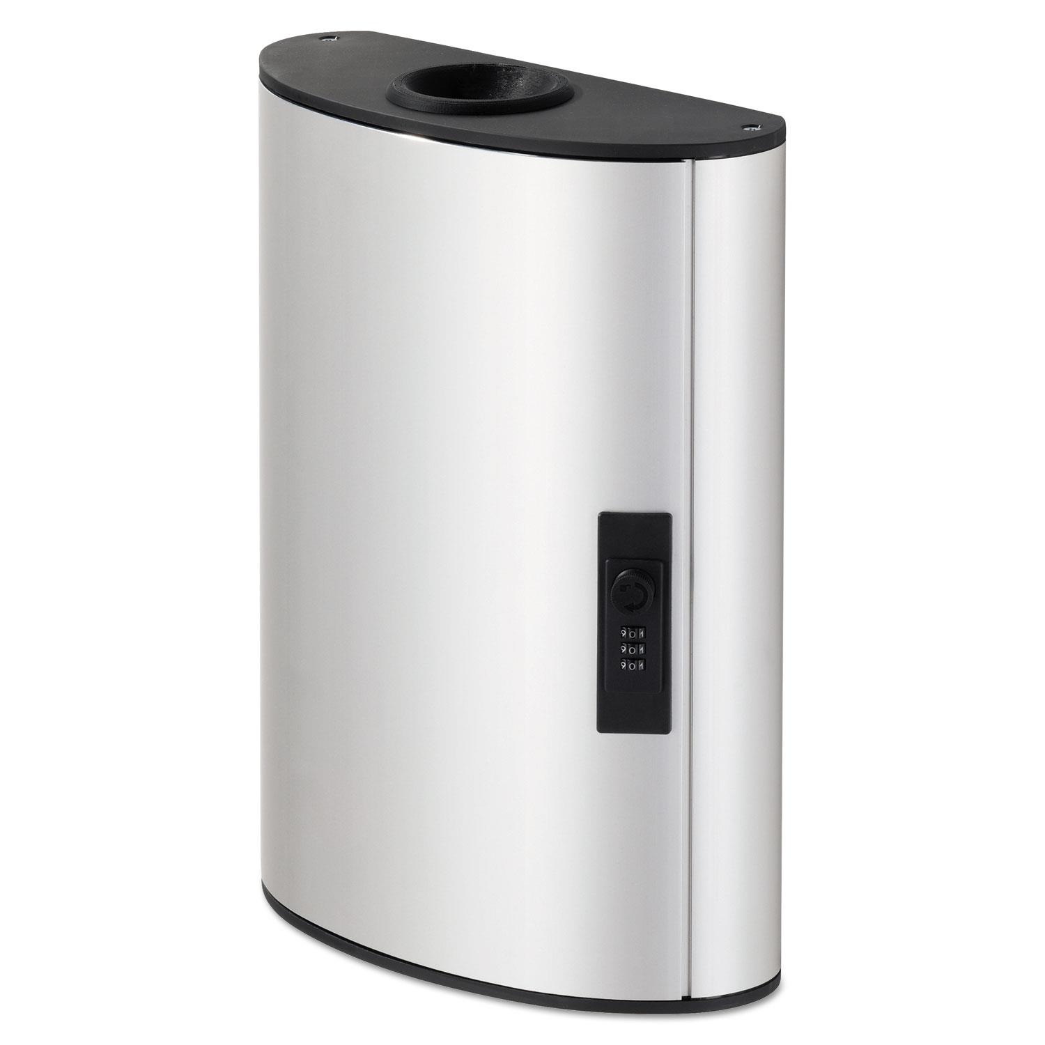 Durable Key Box Plus 54-Key Brushed Aluminum Silver 11 3/4 x 4 5/8 x 15 1/2