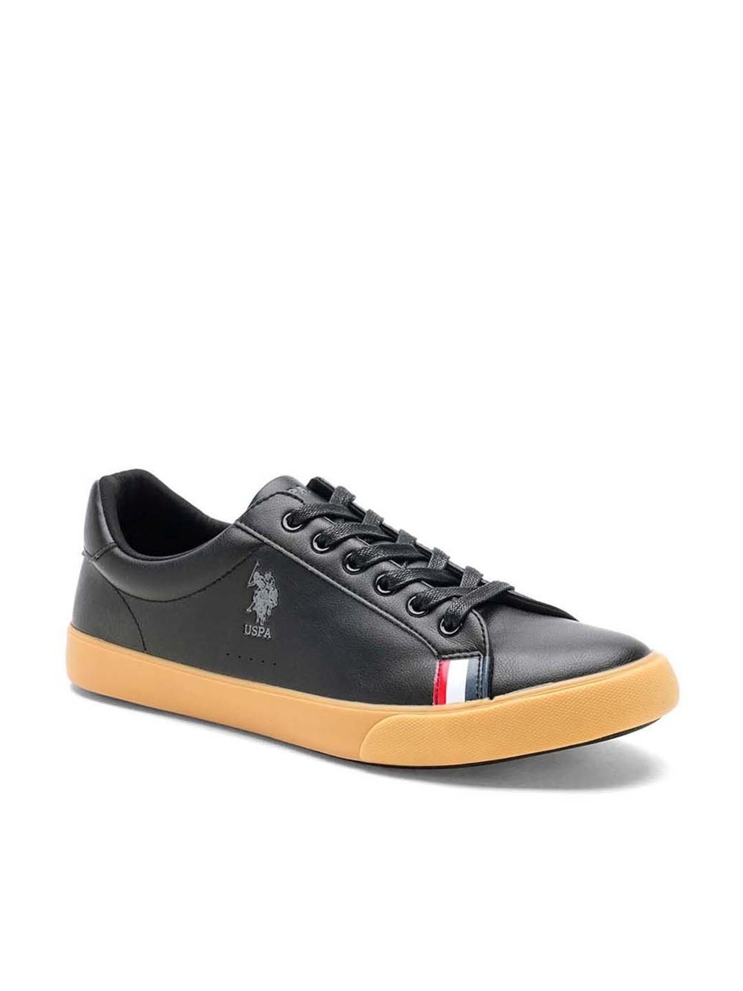 U.S. Polo Assn. Men's ARYN Black Casual Sneakers