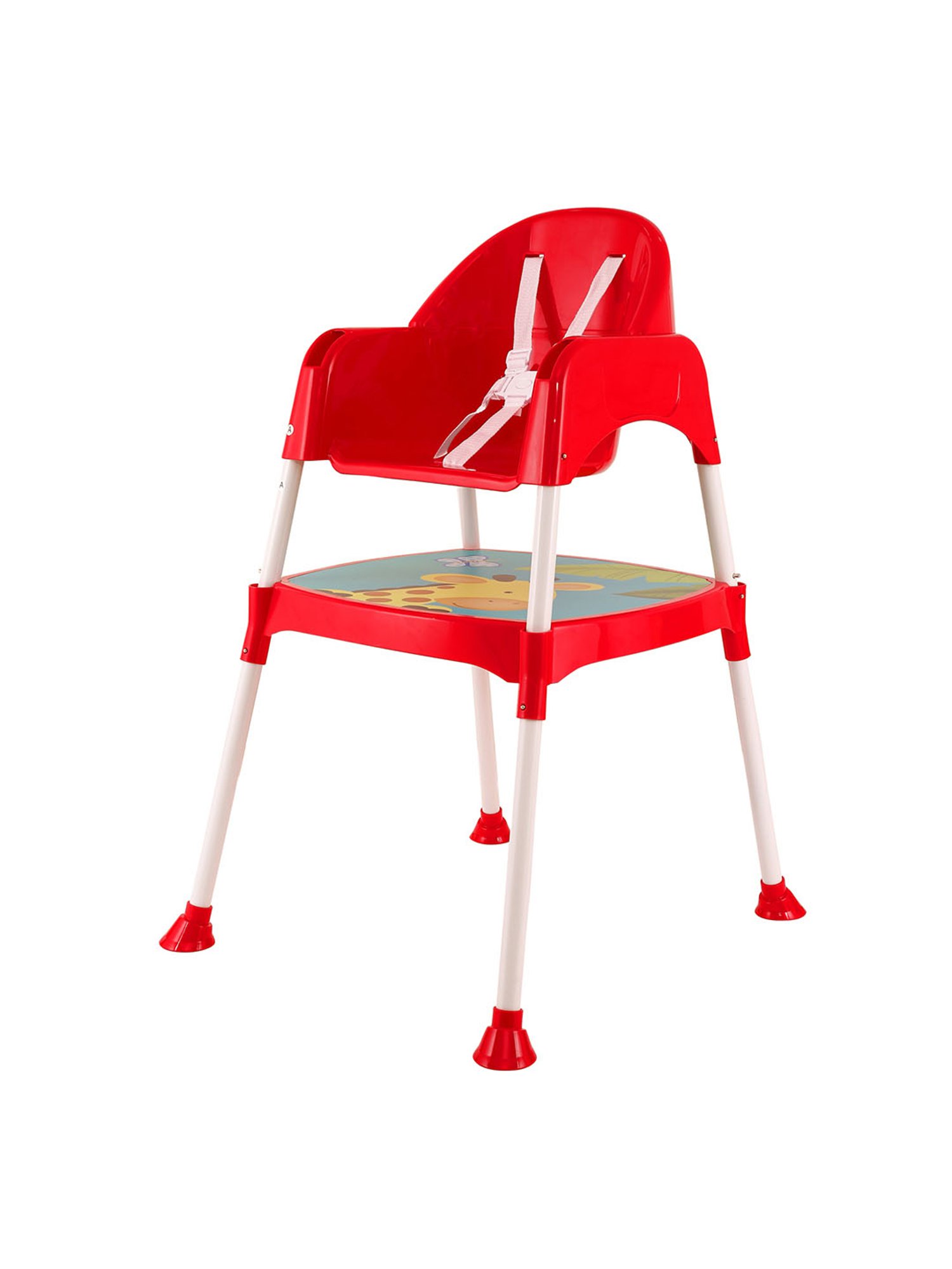 Baby Moo Giraffe Red High Dining Chair