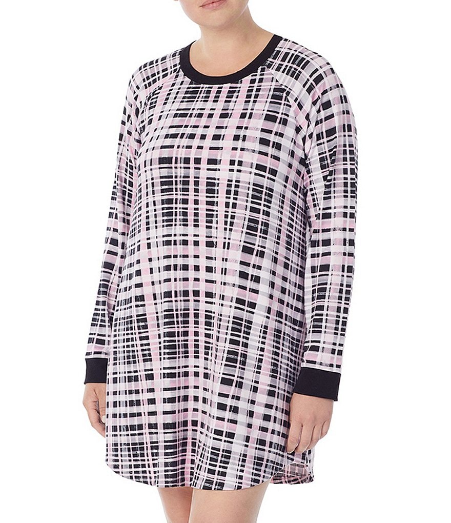 Rya Plus Darling Scoop Neck Charmeuse & Lace Solid Chemise