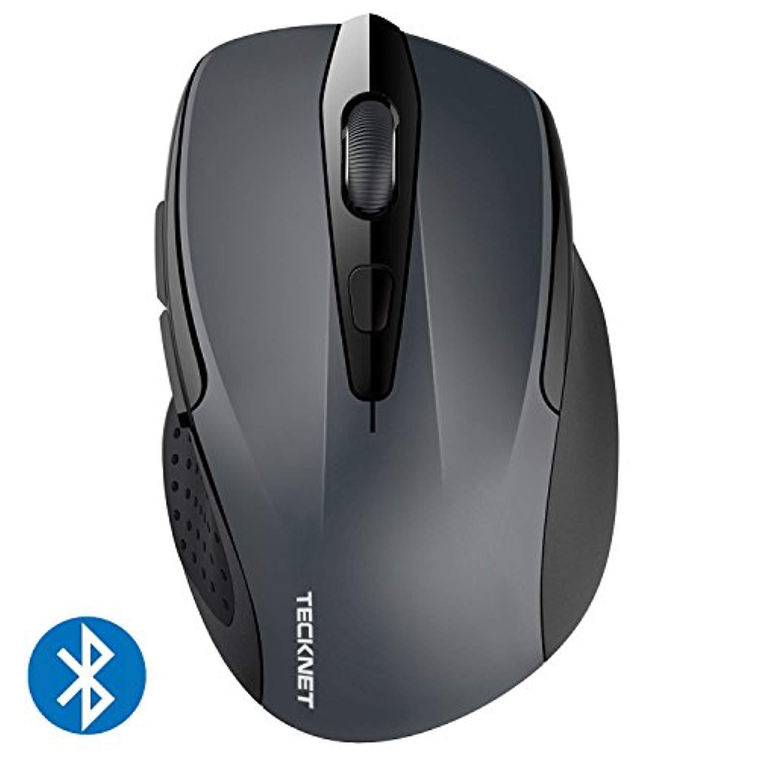 tecknet 2600dpi bluetooth wireless mouse, 18 month battery life with battery indicator, 2600/2000/1600/1200/800dpi