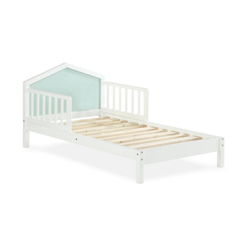 Albie A-Frame Toddler Bed with Reversible Headboard Mint Green/White - Novogratz