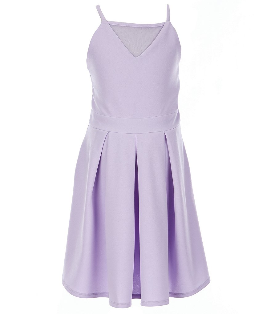 Honey And Rosie Big Girls 7-16 Illusion-Yoke Pleated Fit-And-Flare Dress