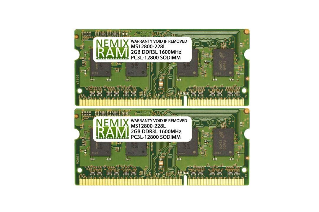 4GB (2x2GB) DDR3 1600 (PC3 12800) SODIMM Laptop Memory RAM
