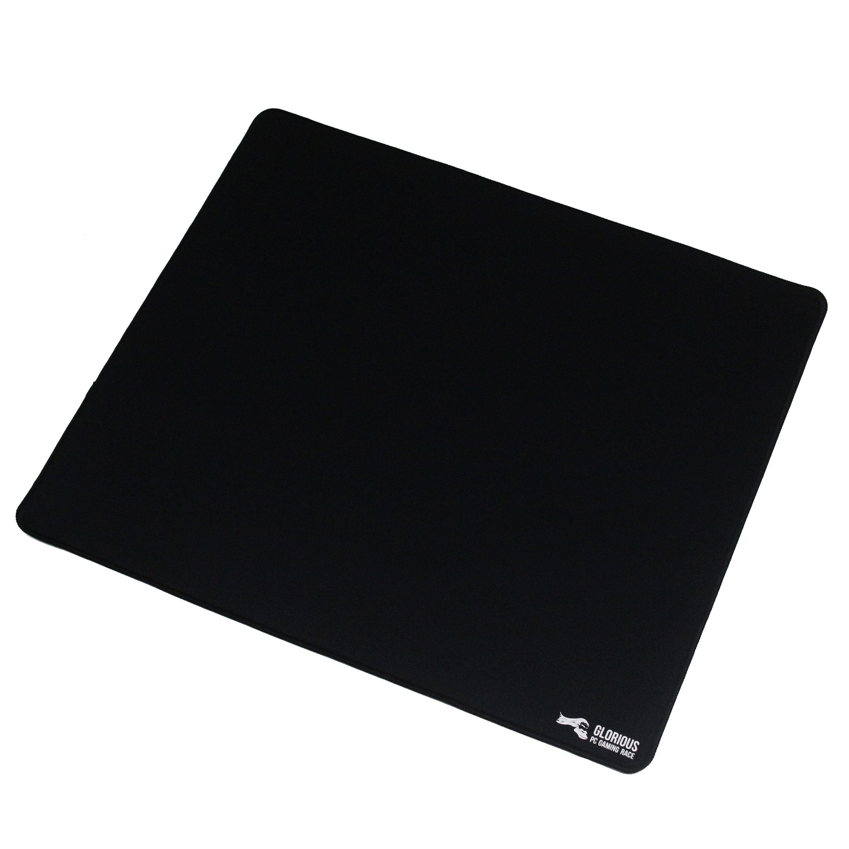 Glorious Large Gaming Mouse Mat / Pad - Stitched Edges, 2mm thick, Black Mousepad | 11"x13"x0.08" (G-L)