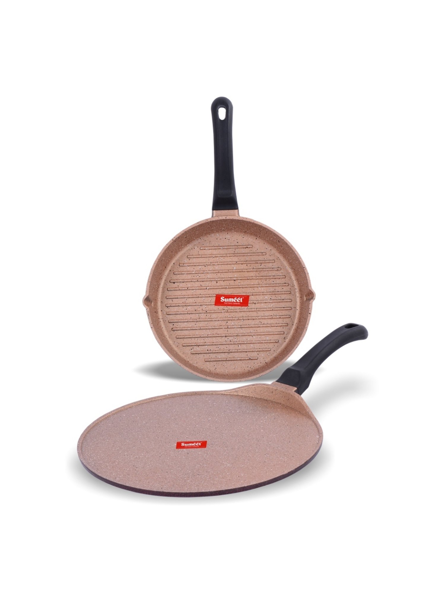 Sumeet Nonstick Granite Finish EXIGO set (Tawa 30.5cm Dia + Round Grill Pan 25.5cm Dia )