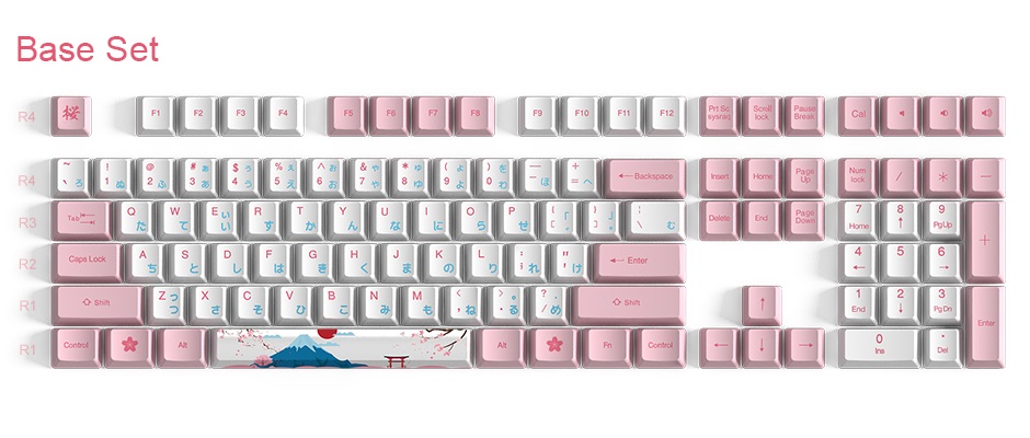 Akko Carbon Retro 158-Key ASA Profile PBT Double-Shot Full Keycap Set for Mechanical Keyboards with Collection Box