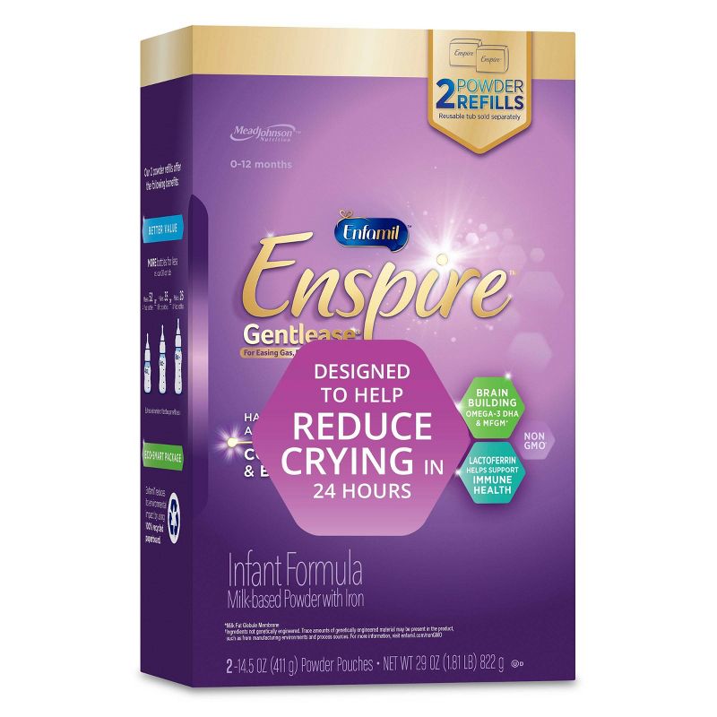Enfamil Enspire Gentlease Infant Formula with Iron Powder - 2ct/14.5oz Each