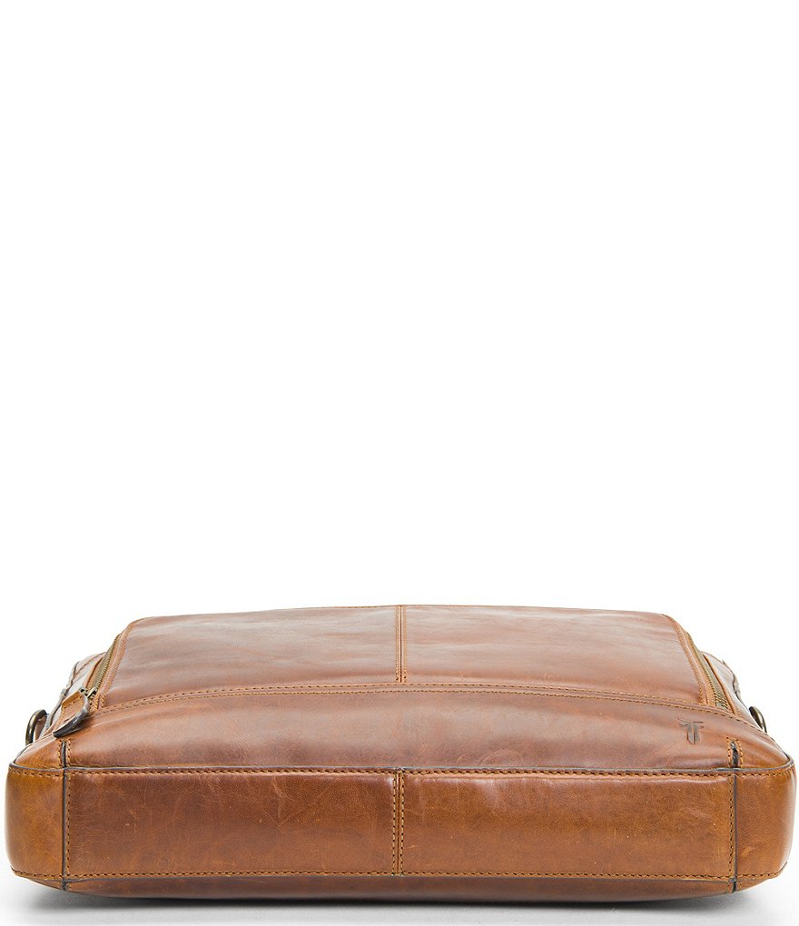 Frye Logan Zip Leather Briefcase