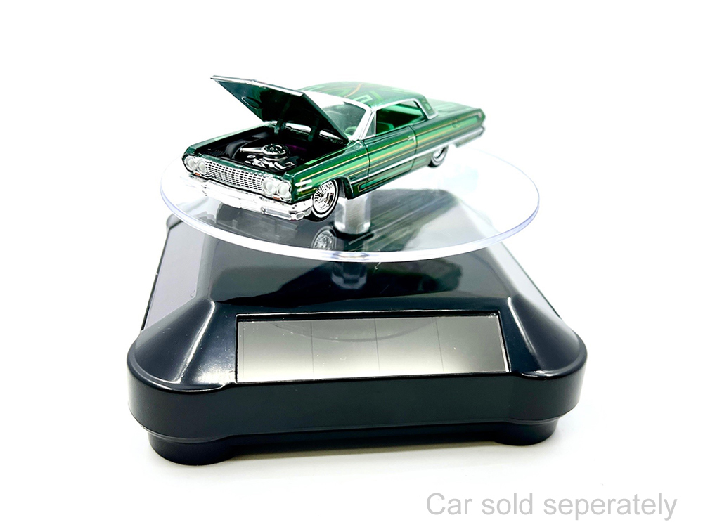 3.5&Prime; Solar Rotating Display Stand with Black Base for 1/64 Scale Model Cars11