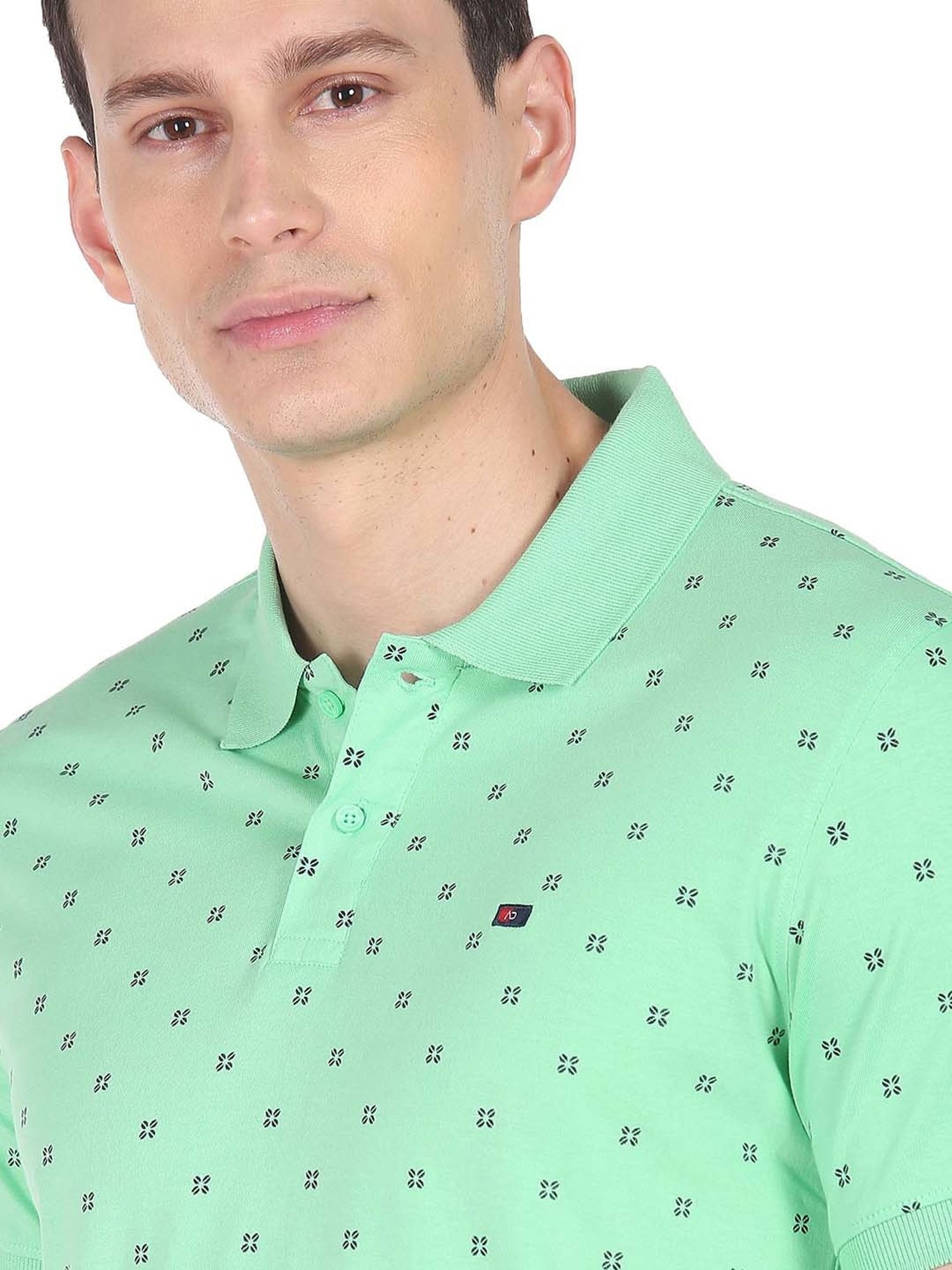 AD by Arvind Green Polo T-Shirt