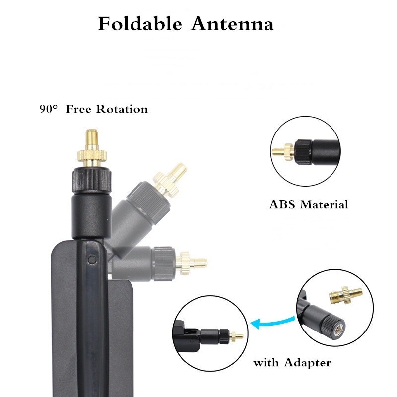 TS-9 5G CPE Pro Router Antenna High Gain 40/38DBI Flexible Fold Full Band Antenna TS9 Interface For B311 5E773 Portable WIFI-A/White