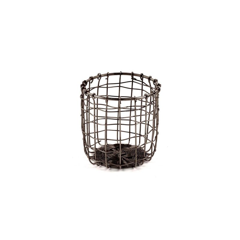 Design Ideas Cabo Pencil Cup - Wire Pencil Holder - Desktop Organizer - Natural, 3.5" x 3.5" x 4"