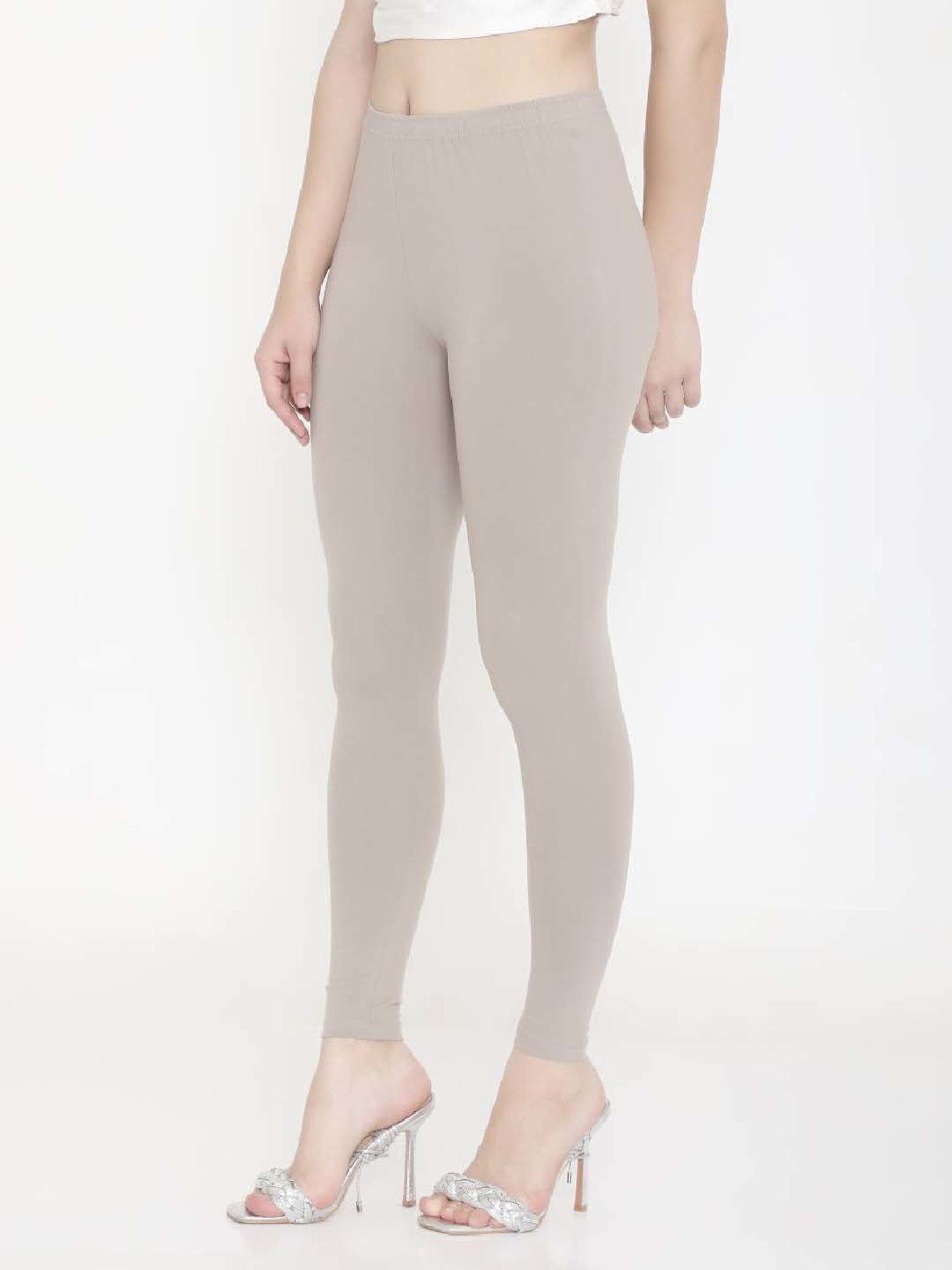 FEELINGS Grey Plain Leggings