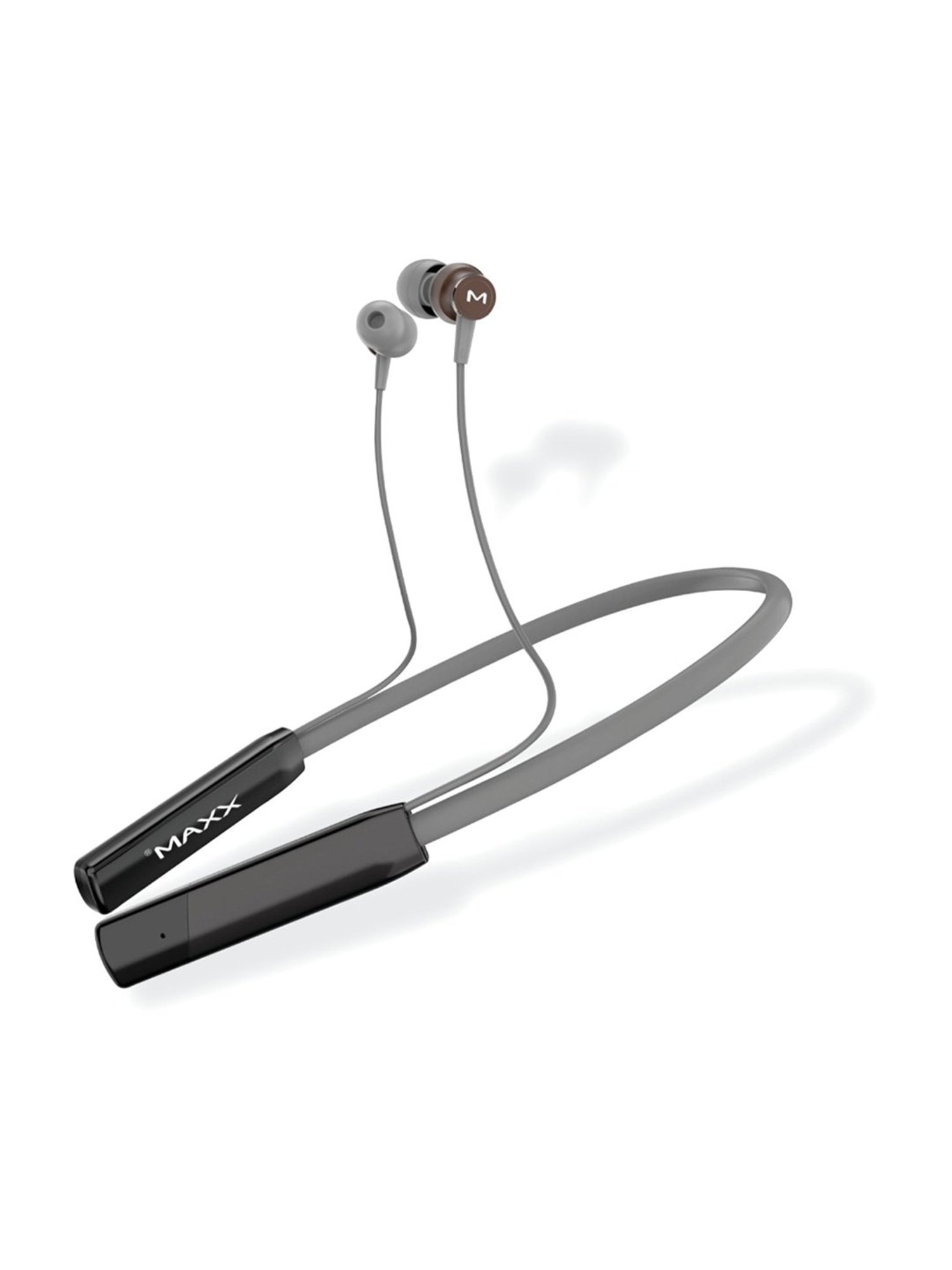 Maxx NX141 Pro In Ear Bluetooth Neckband with Upto 25 Hours Playtime & Fast Charging (Black & Grey)