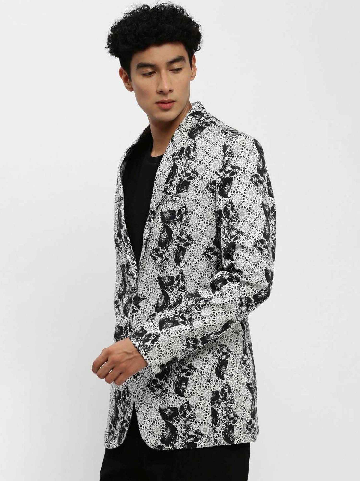 Louis Philippe Light Blue Regular Fit Blazer