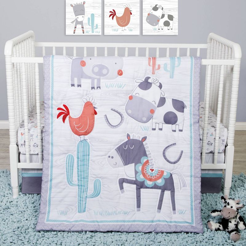 Dr. Seuss Book Club 4 Piece Crib Bedding Set