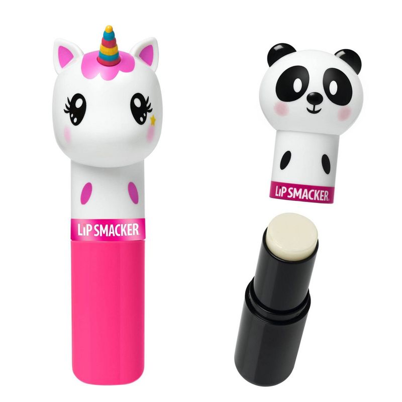 Lip Smacker Lippy Pals Panda and Unicorn Lip Balm -.28oz