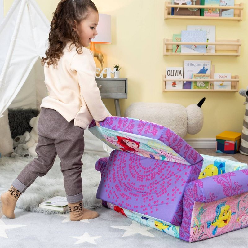 Marshmallow Furniture Ariel Kids' 2-in-1 Flip Open Foam Sofa
