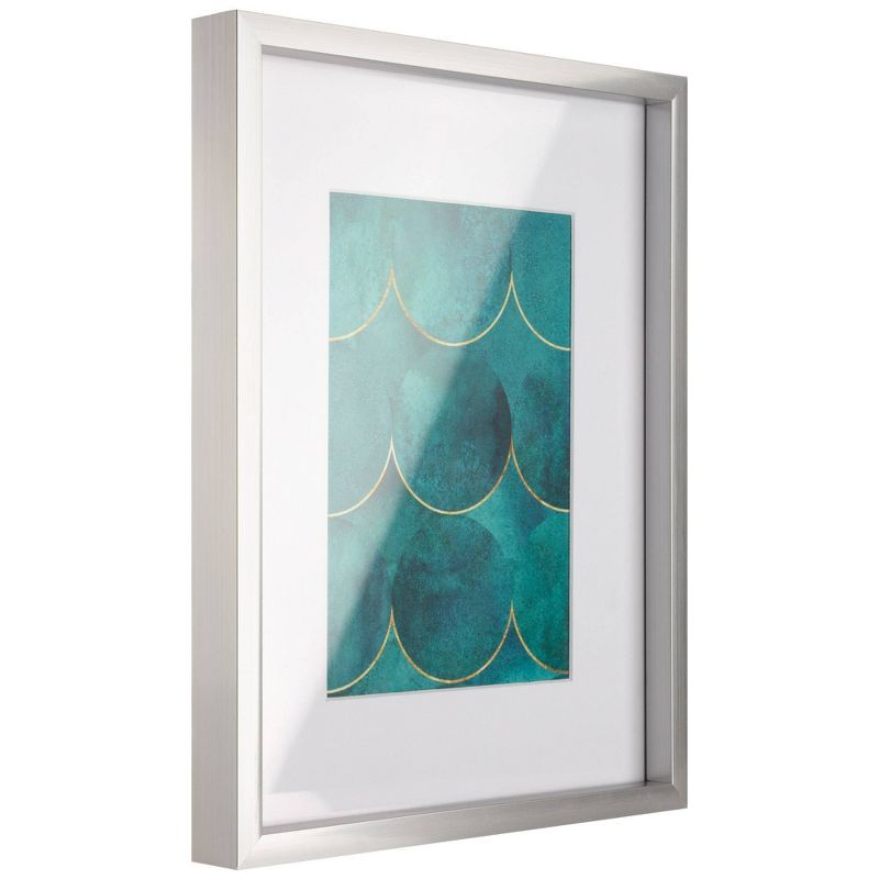 8pc Gallery Wall Frame Set with Decorative Art Prints and Hanging Template Silver - Gallery Solutions