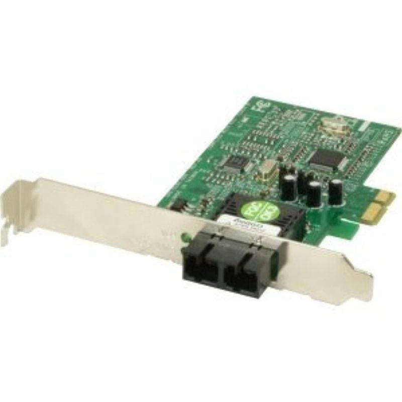 transition networks n-fxe-lc-02 100bse-lx nic pcie lc mm 2km std/low profile