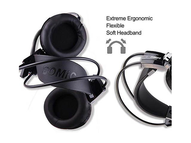 SOMIC G941 USB Gaming Headphones 7.1 Virtual Surround Sound Headset with Microphone and Vibration For PS4 PC Video Games