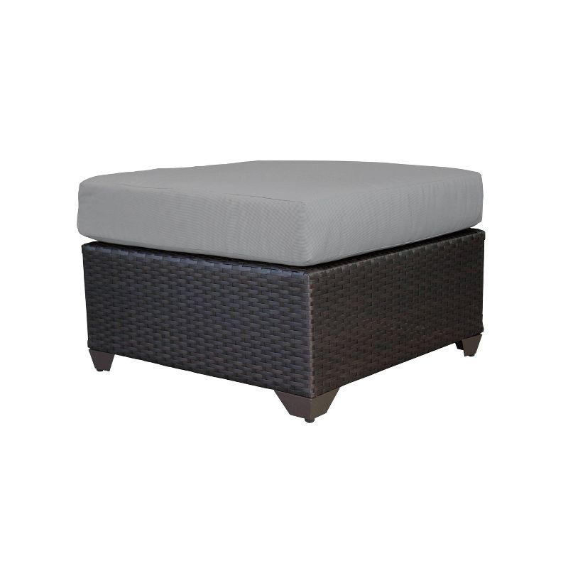 New Boston 8pc Seating Set Gray Frame Sunbrella Spectrum Denim Fabric - La-Z-Boy